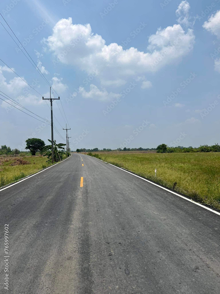 empty road in the countryside empty road in the countryside