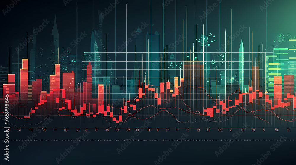 Background image for exchange trading chart