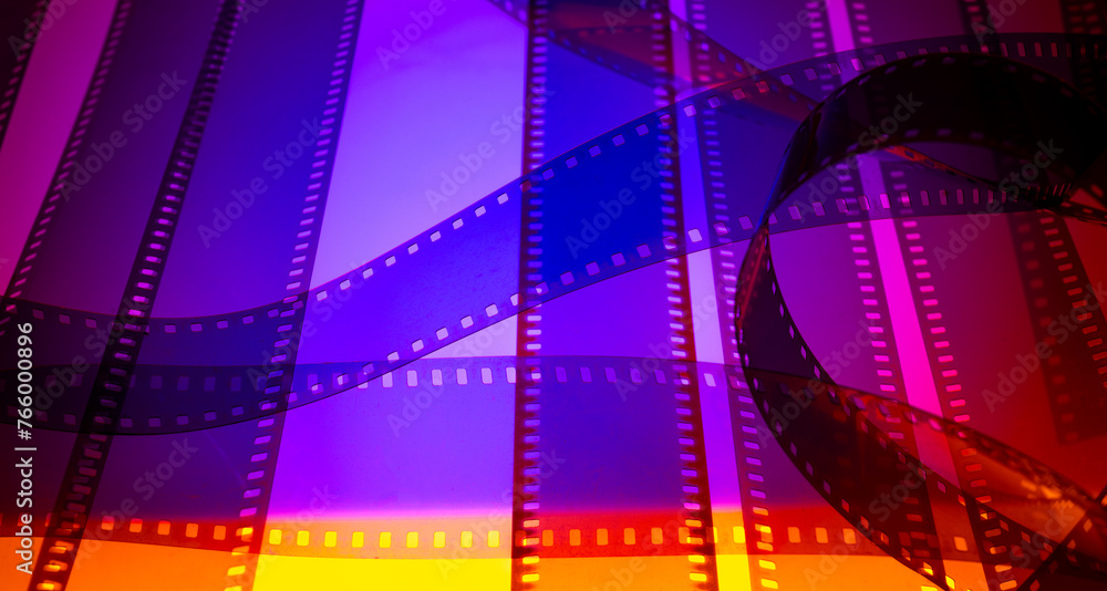Obraz premium multicolored abstract background with film strip