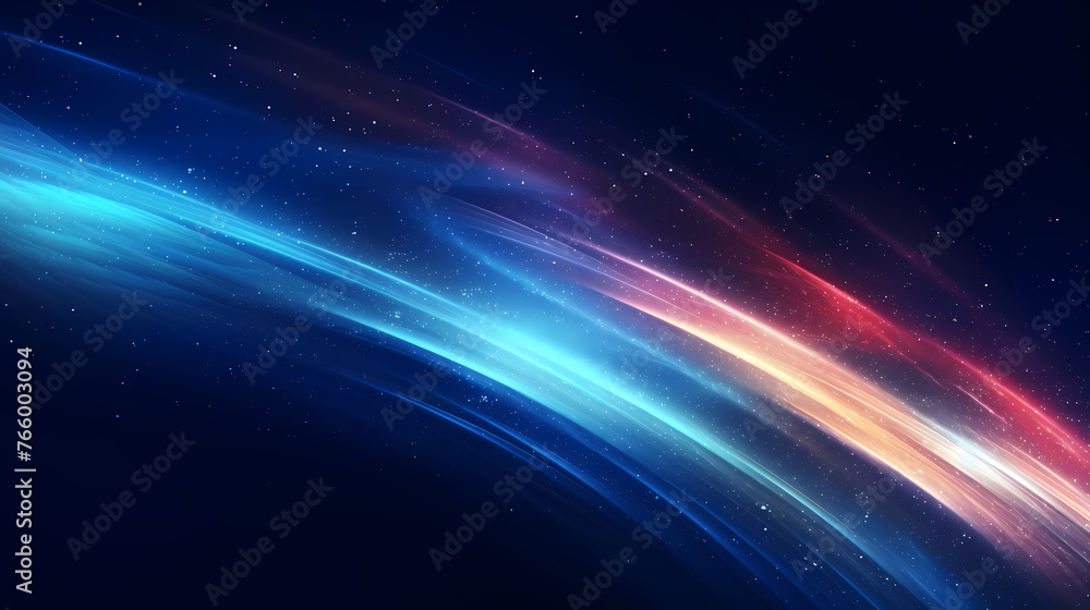 Abstract geometric background, technical lines background and light effects, 3D rendering Abstract geometric background, technical lines background and light effects, 3D rendering