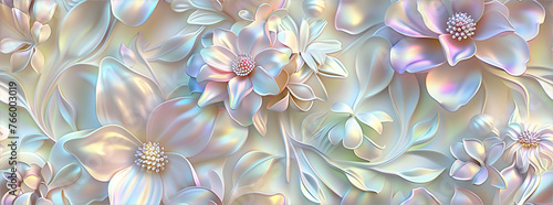 Ethereal Floral Artistry in Pastel Tones
