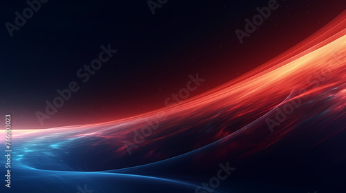 Abstract geometric background, technical lines background and light effects, 3D rendering