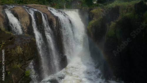 Large cascading waterfall in New Jersey