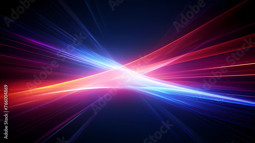 Technology abstract line background and light effect, technology sense background