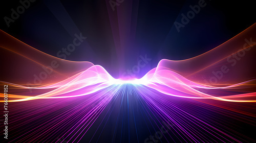 Technology abstract line background and light effect, technology sense background