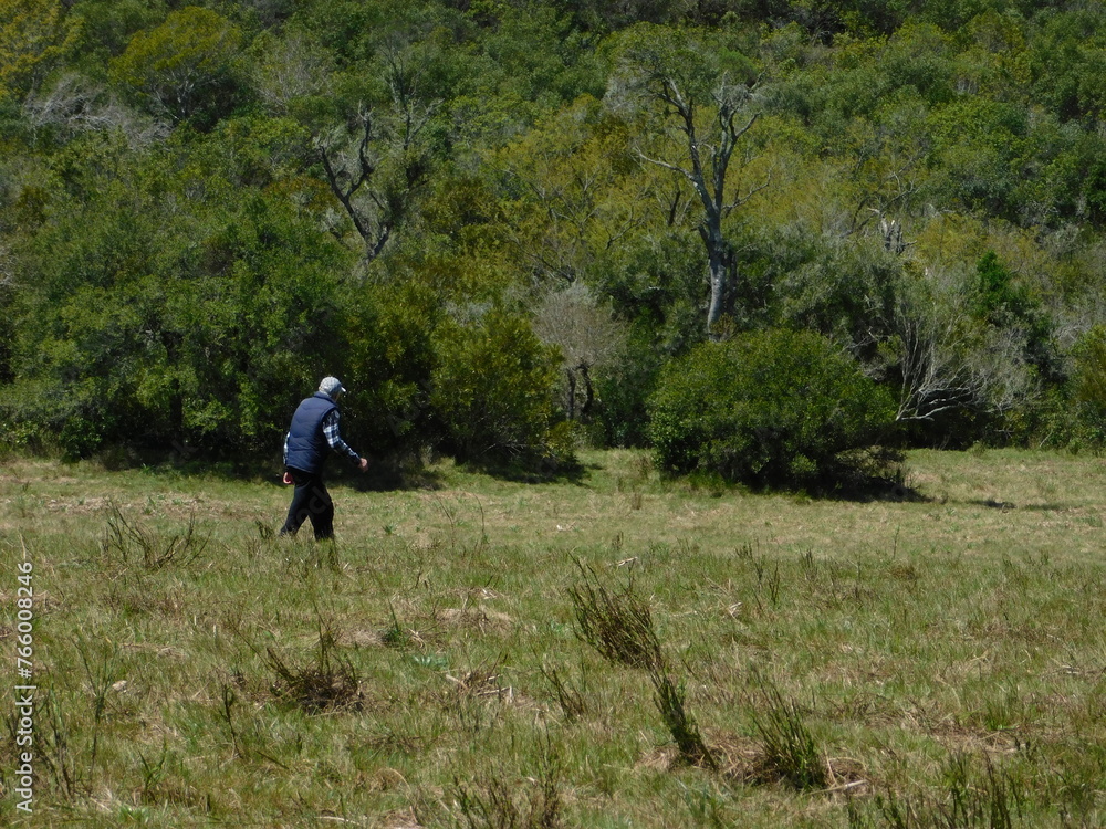 trekking in the field trekking in the field