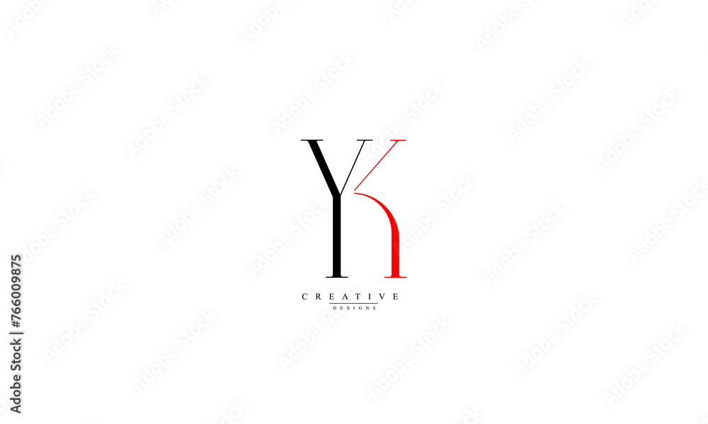 Alphabet letters Initials Monogram logo YK KY Y K Alphabet letters Initials Monogram logo YK KY Y K