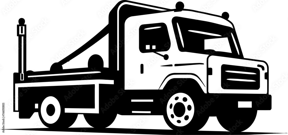 Tow Truck Vector Art Bringing Action to Your Designs
