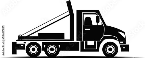 Vector Tow Truck Illustration Precision in Vehicle Recovery