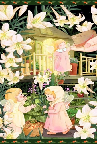 Foto Beautiful fantasize Childs Art