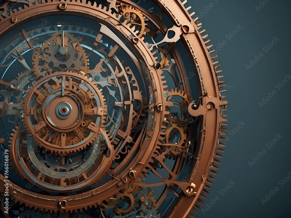 A creative rendering of a limited time clock, with intricate details and visually descriptive elements. The clock is portrayed as a living entity, with gears and mechanisms working tirelessly to keep 
