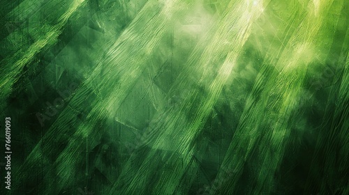 Vintage Green Striped Leaf Texture - Abstract Natural Eco Background photo