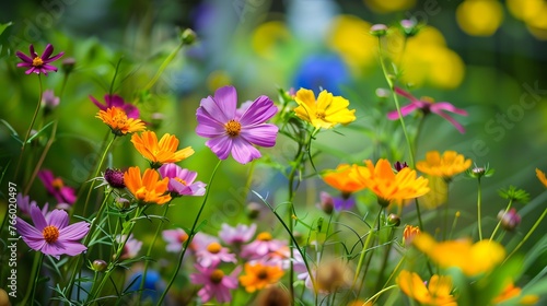 Full frame shot of multi colored flowers