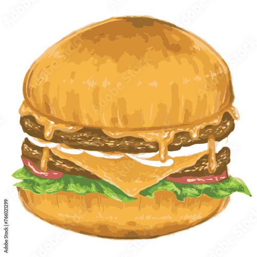 Hand Drawn Burger