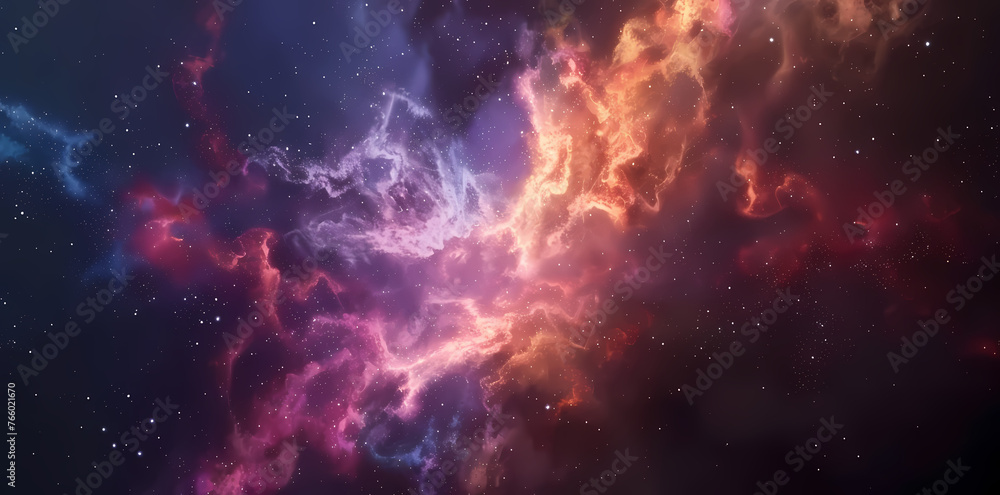 Obraz premium abstract space nebula wallpaper