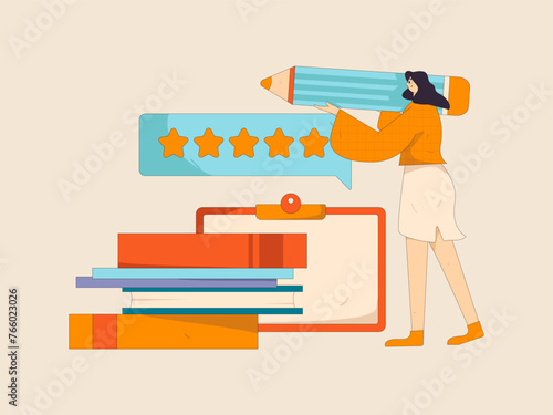 Virtual characters social communication concept business flat vector hand drawn illustration
