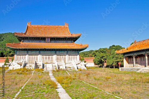 Ancient architecture landscape, the qing qing dongling, in China the royal mausoleum