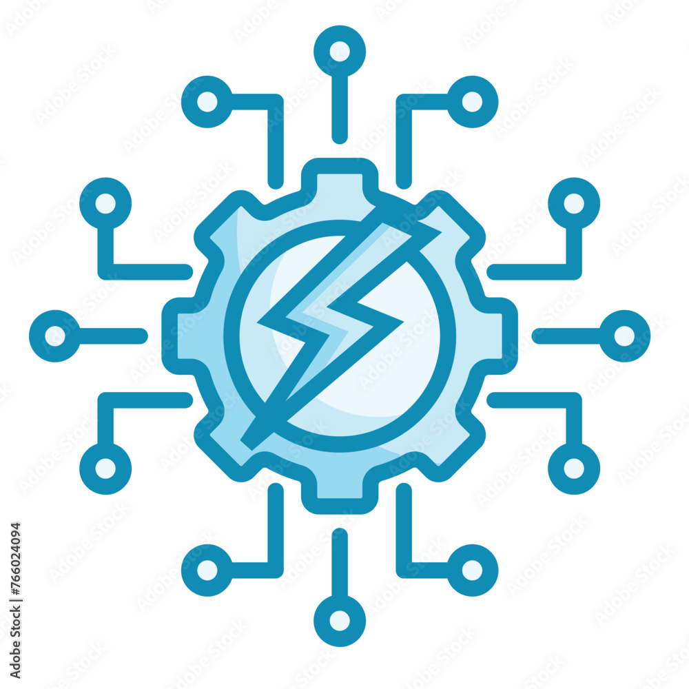 Digital Energy Icon Digital Energy Icon
