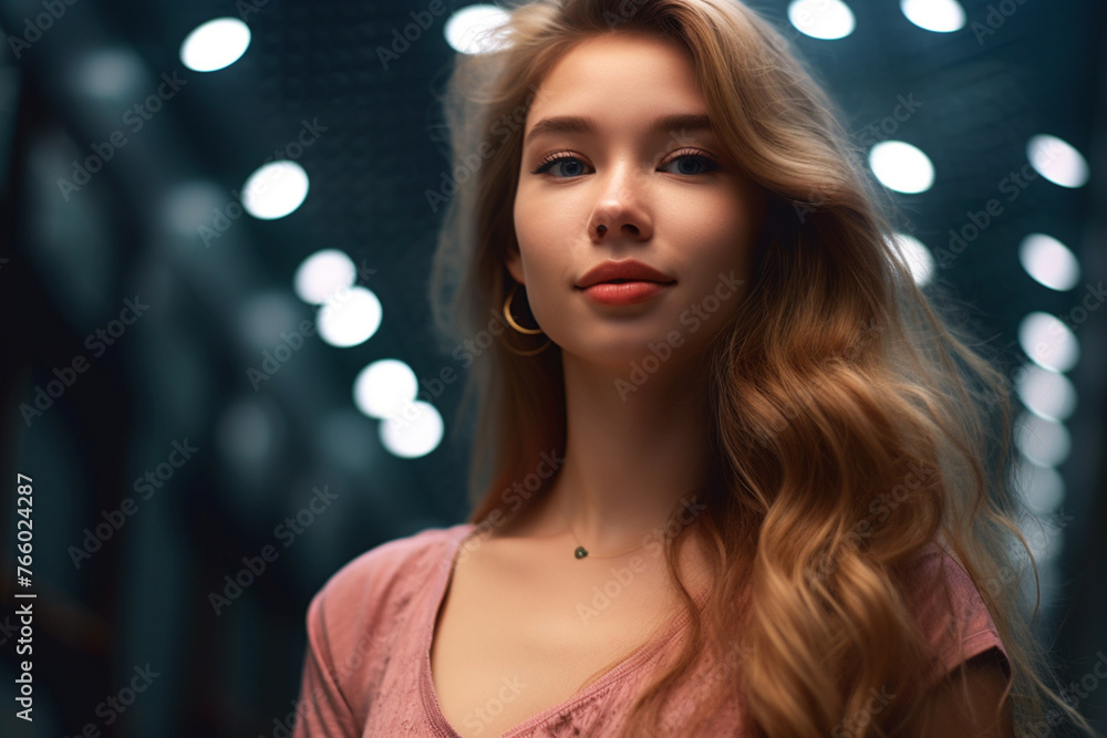 A portrait of a beautiful young woman A portrait of a beautiful young woman
