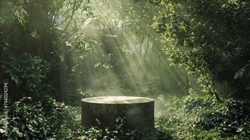 Enchanted Forest Display Podium with Magical Lighting © JR-50