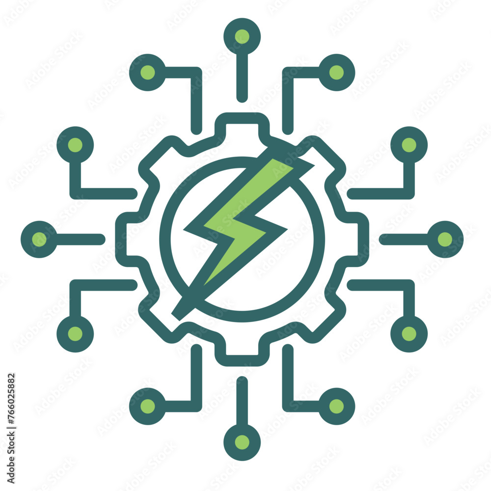 Digital Energy Icon Digital Energy Icon
