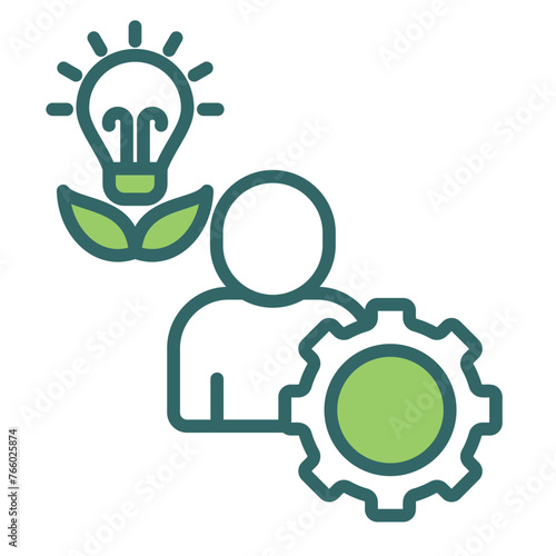Green Tech Action Icon