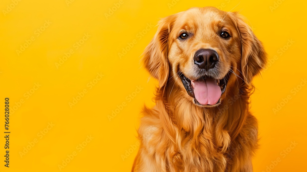 A Happy Smiling Dog Radiates Joy on an Isolated Background