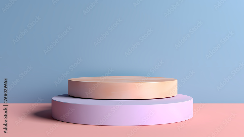Abstract podium with copy space for product in minimalist style