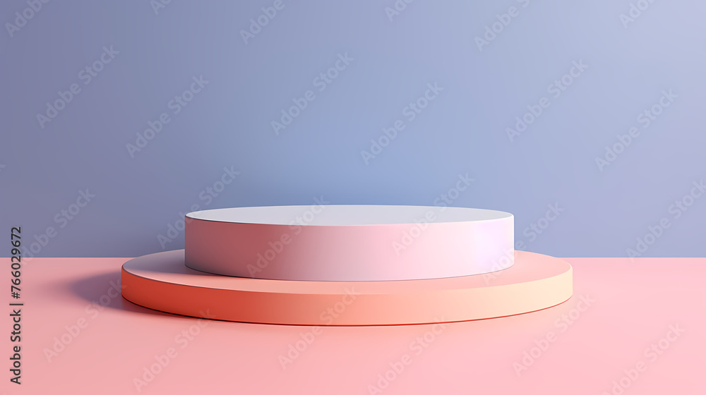 Abstract podium with copy space for product in minimalist style