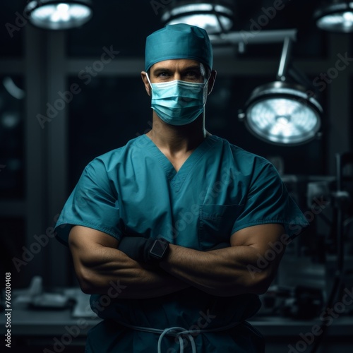 surgeon in operating room arms crossed defocused, Surgical Assurance