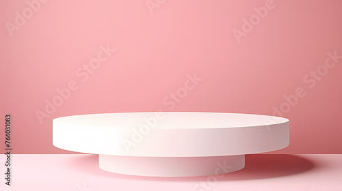 Simple round marble podium