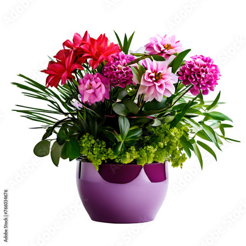 Wallpaper Mural bouquet of flowers in a vase decoration planted in a ceramic pot image Torontodigital.ca