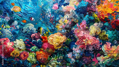 The Vibrant Underwater World A Coral Reef Ecosystem
