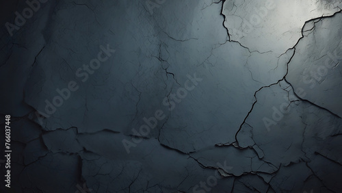 dark rough concrete surface. A painted old building wall with cracks background