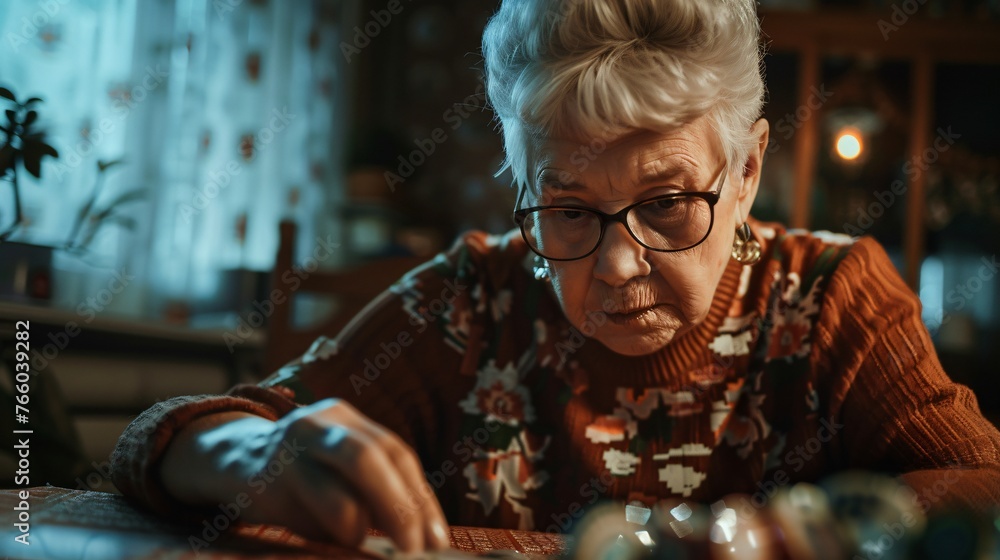 Older lady enjoying and playing Older lady enjoying and playing
