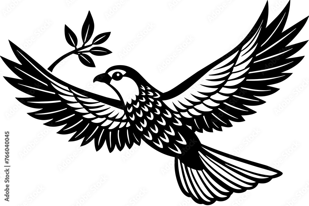 tropicbird silhouette vector illustration