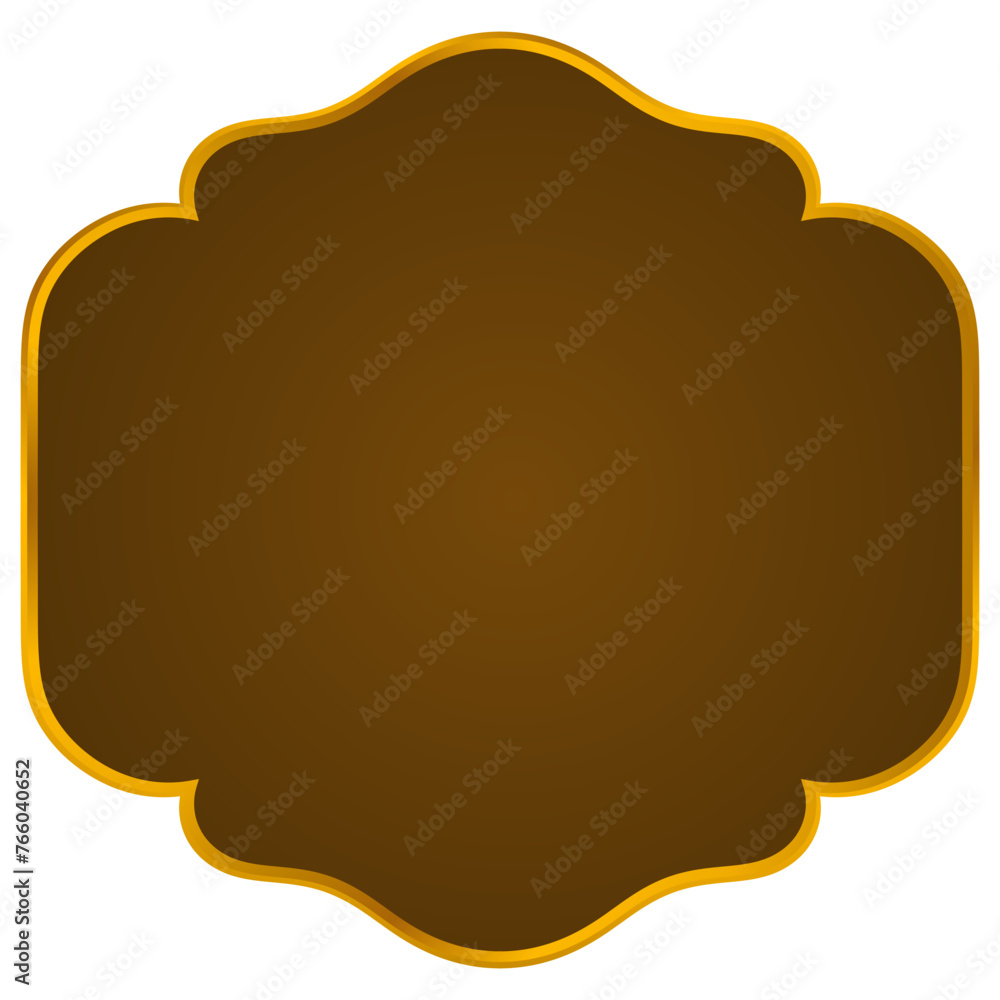 Aesthetic text box with gold frame Aesthetic text box with gold frame