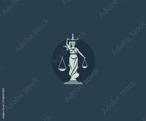 Canvas Print ancient greece logo design template