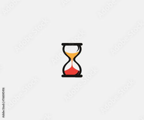 hourglass logo design template