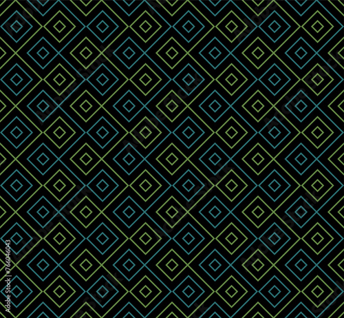 aztec tradition motif. vector seamless pattern. meander repetitive background. geometric fabric swatch. wrapping paper. blue green decorative art. classic repeatable element for textile, home decor