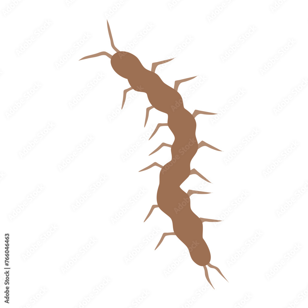 Vektor Cartoon set of Centipedes