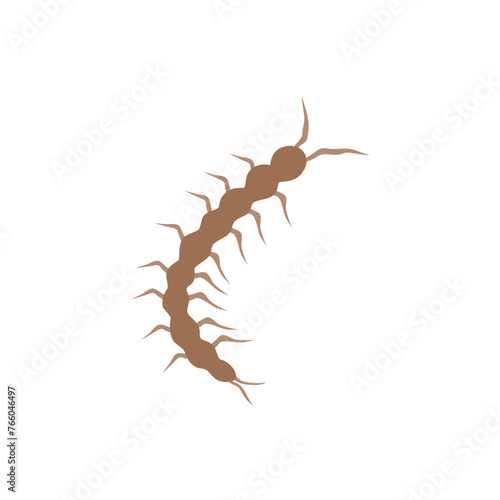 Vektor Cartoon set of Centipedes © Muarif al kahfi 