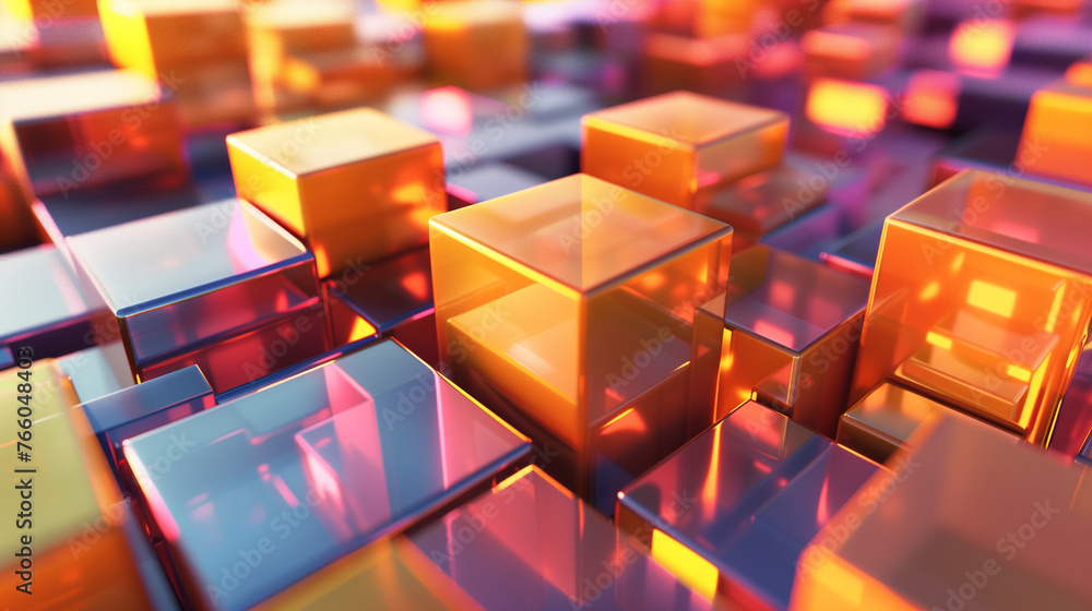 abstract background with cubes abstract background with cubes