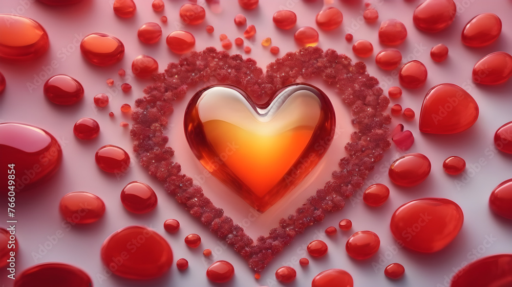 Heart shape for Love concept, Valentine's Day concepts. love symbol, concept for Valentine's Day, wedding etc. Heart elements for love concept design. AI generated image Heart shape for Love concept, Valentine's Day concepts. love symbol, concept for Valentine's Day, wedding etc. Heart elements for love concept design. AI generated image