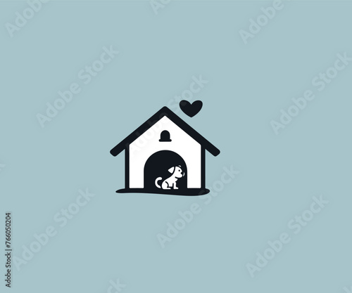 home pet logo design template