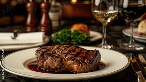 A New York steakhouse, where dry-aged steaks are grilled to perfection and served in a classic, elegant setting. 