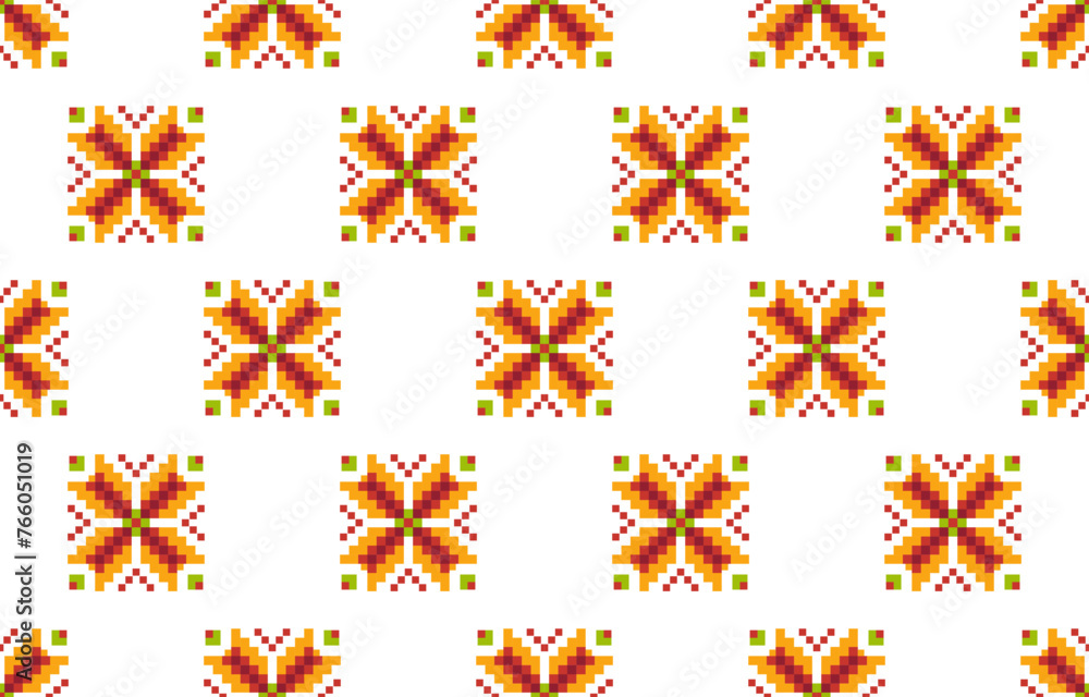 Ethnic seamless design.Geometric folklore ornament.Beautiful tribal ethnic vector texture.Cross stitch seamless textile embroidery. Scandinavian folk pattern for products,fabric,wrapping,print,deco. Ethnic seamless design.Geometric folklore ornament.Beautiful tribal ethnic vector texture.Cross stitch seamless textile embroidery. Scandinavian folk pattern for products,fabric,wrapping,print,deco.