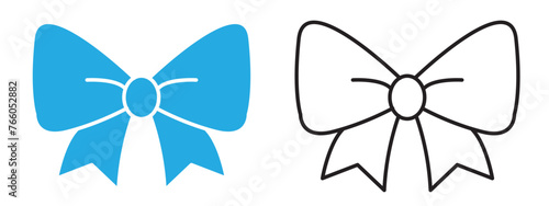 Bow Tie icon collection in glyph style, solid color vector in eps 10.