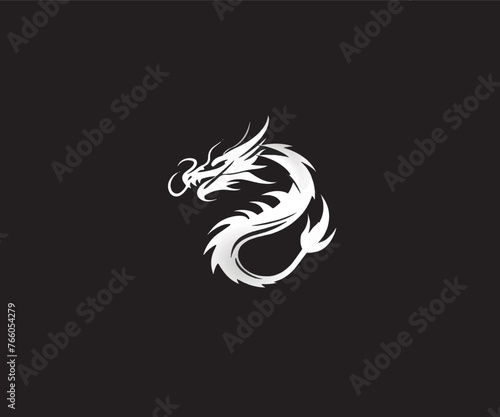 dragon head logo design