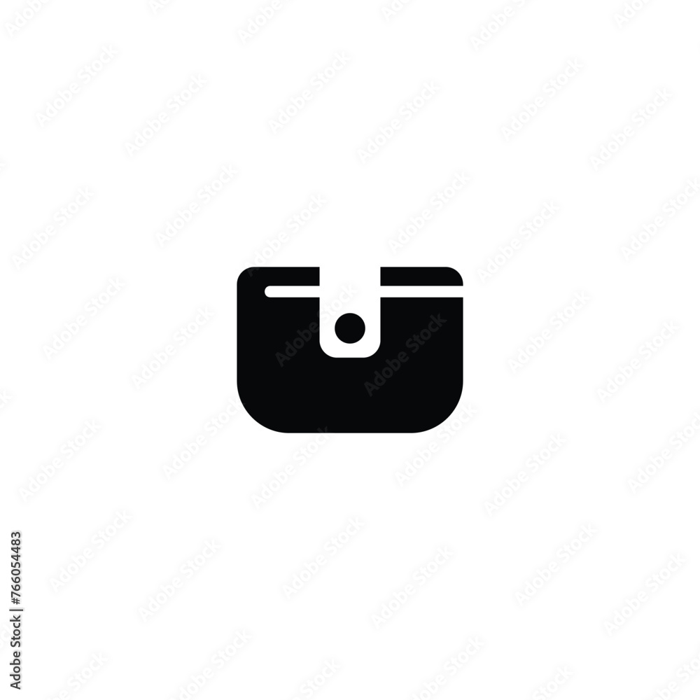 flat design wallet icon logo flat design wallet icon logo